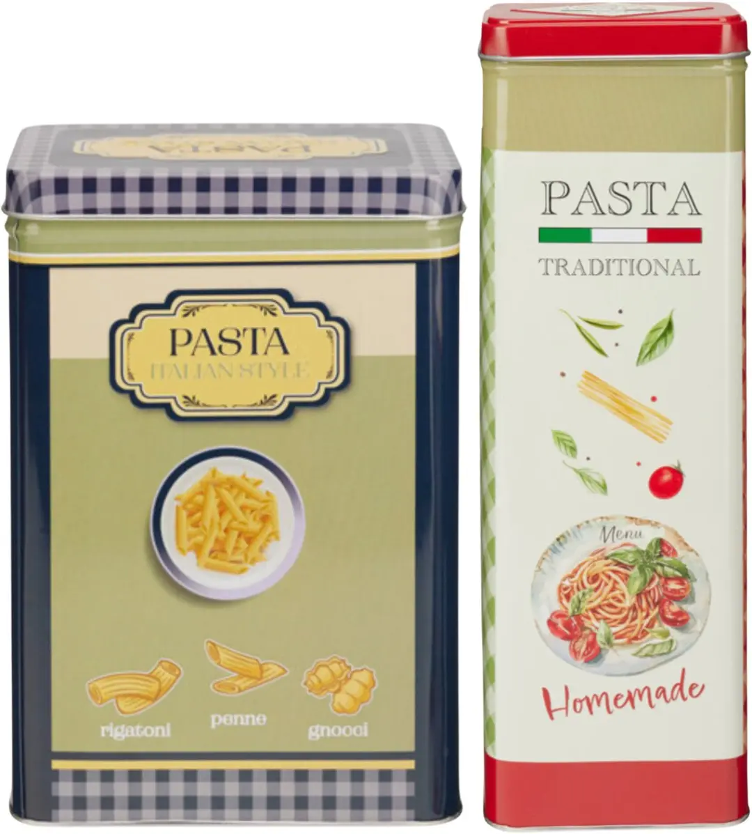 Excellent Houseware Nostalgia Pasta Bewaarblikken