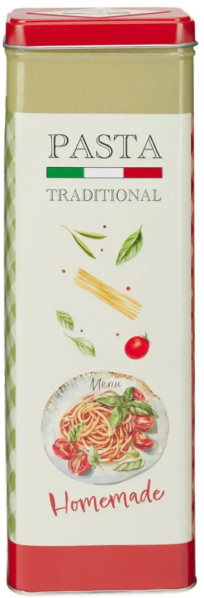 Excellent Houseware Nostalgia Pasta Bewaarblikken - 2x1.6L - Rood/Blauw