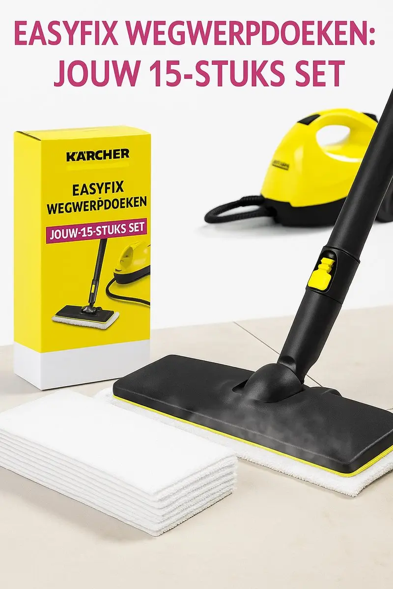 Kärcher EasyFix Wegwerpdoekjes 15 Stuks