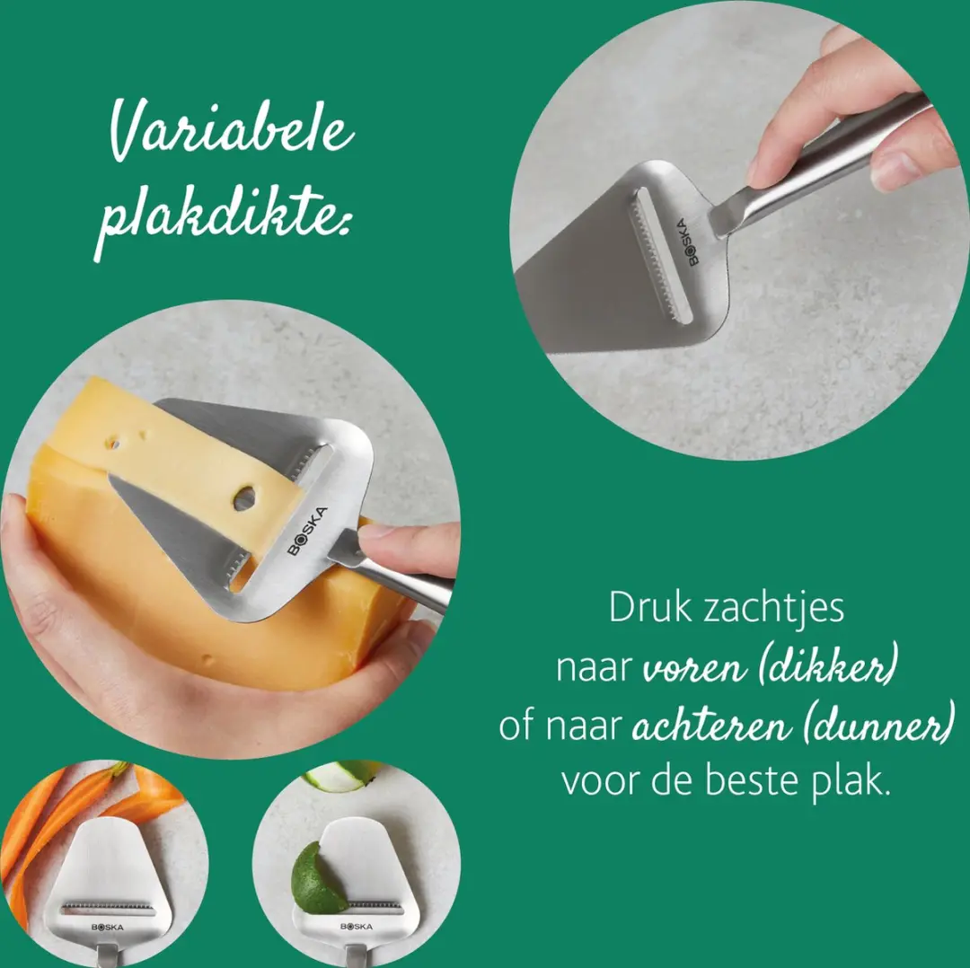Boska Kaasschaaf Copenhagen RVS - 220x74x20mm - Zilver