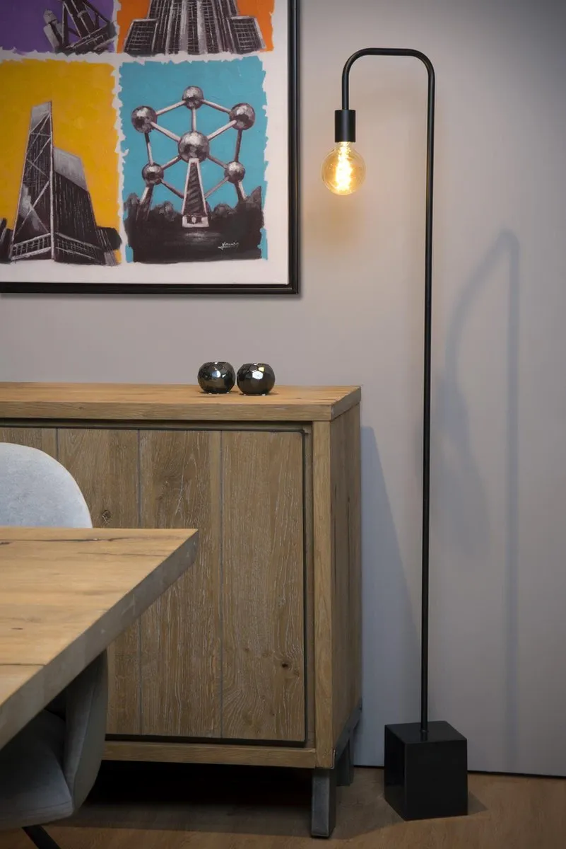 Lucide LORIN Vloerlamp E27 - Zwart