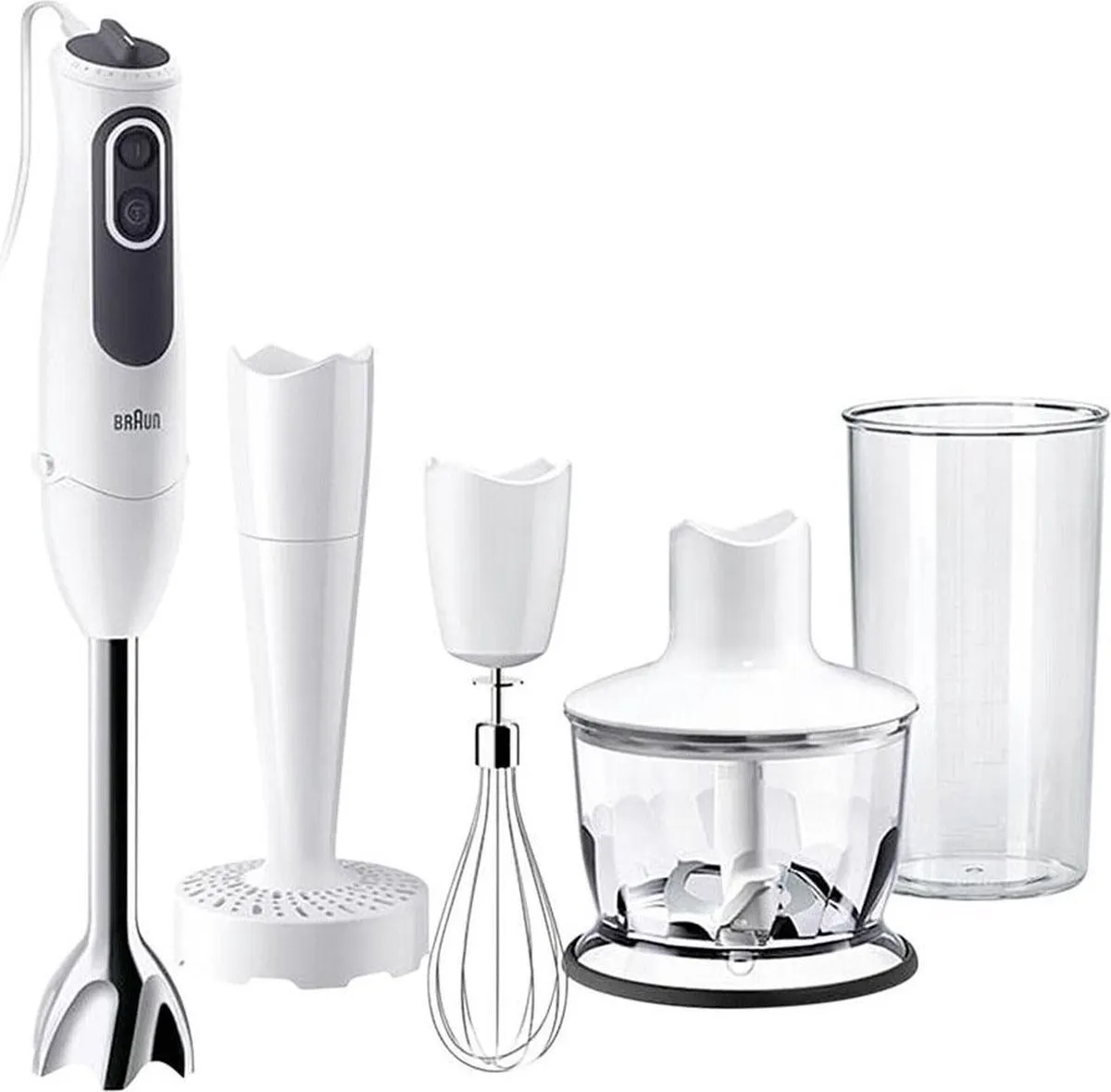 Braun MultiQuick 3 Vario MQ3137WH Staafmixer - 750W - Wit