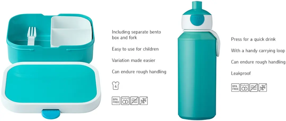 Mepal Campus Lunchset Unicorn Glow - 400+750ml - afbeelding 6 van 6