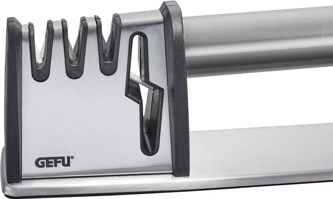 GEFU COLT PRO Messen- en Scharenslijper 4-in-1 - Diamant/Wolfraam/Keramiek - RVS