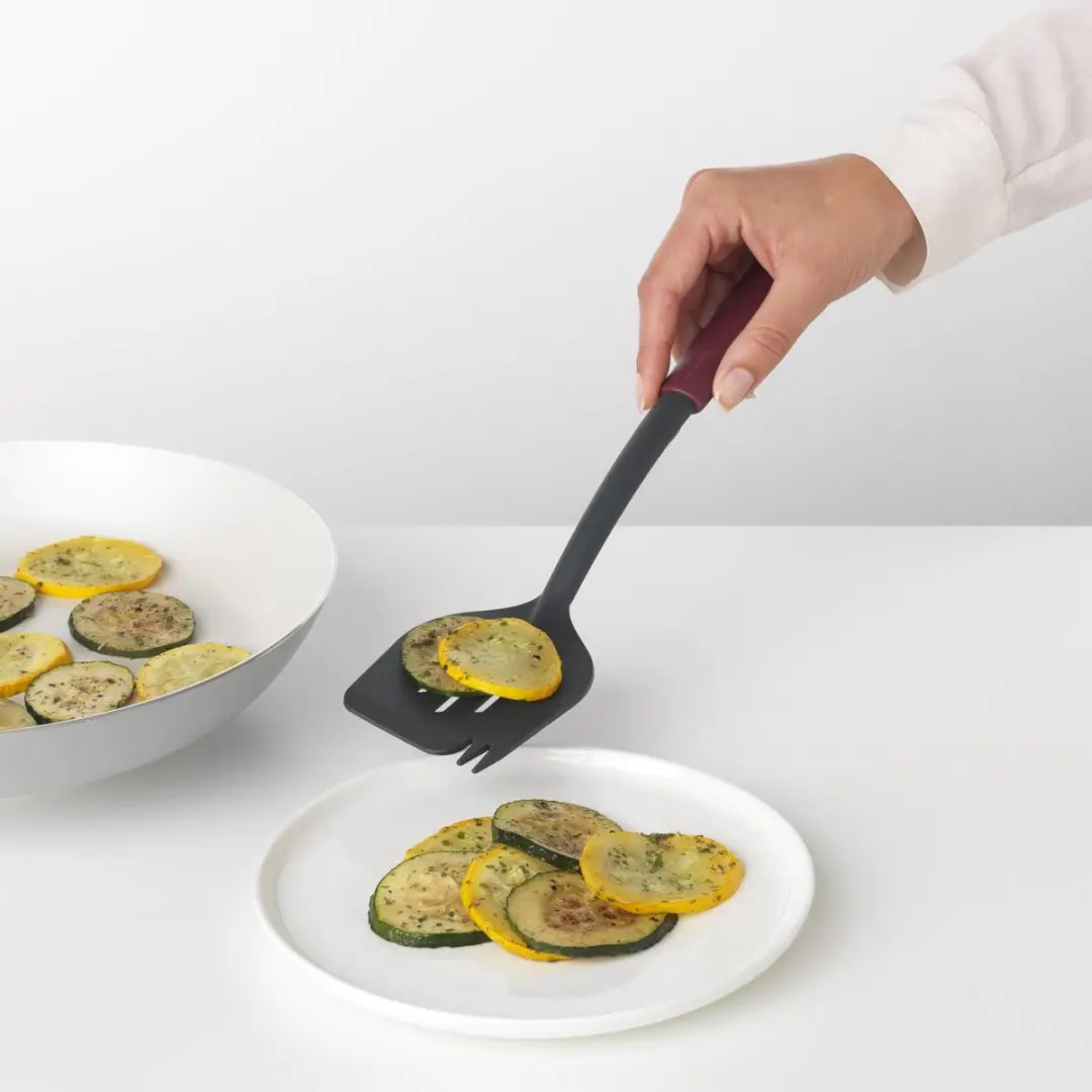 Brabantia Tasty+ Bakspatel plus Vork - Aubergine