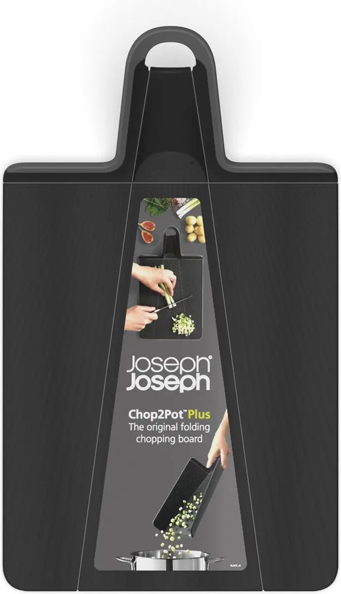 Joseph Joseph Chop2Pot Plus Opvouwbare Snijplank - Zwart