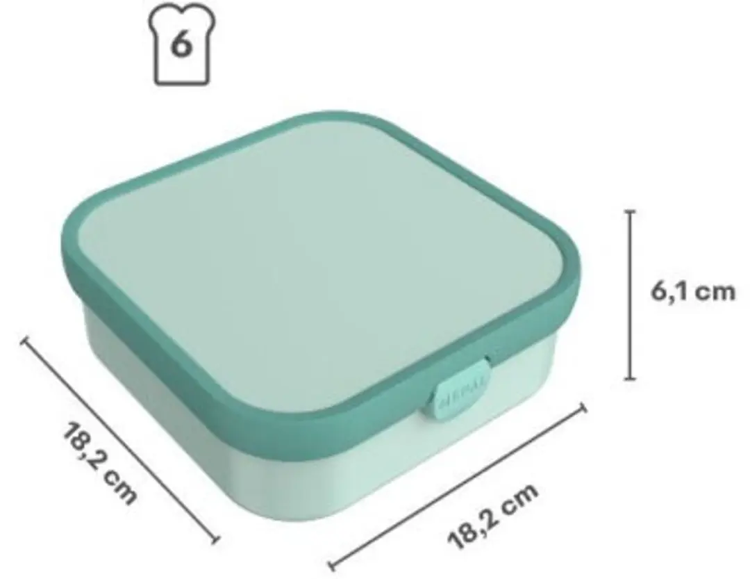 Mepal Campus Bento Lunchbox 1.25L - 3 Vakken - Cool Mint