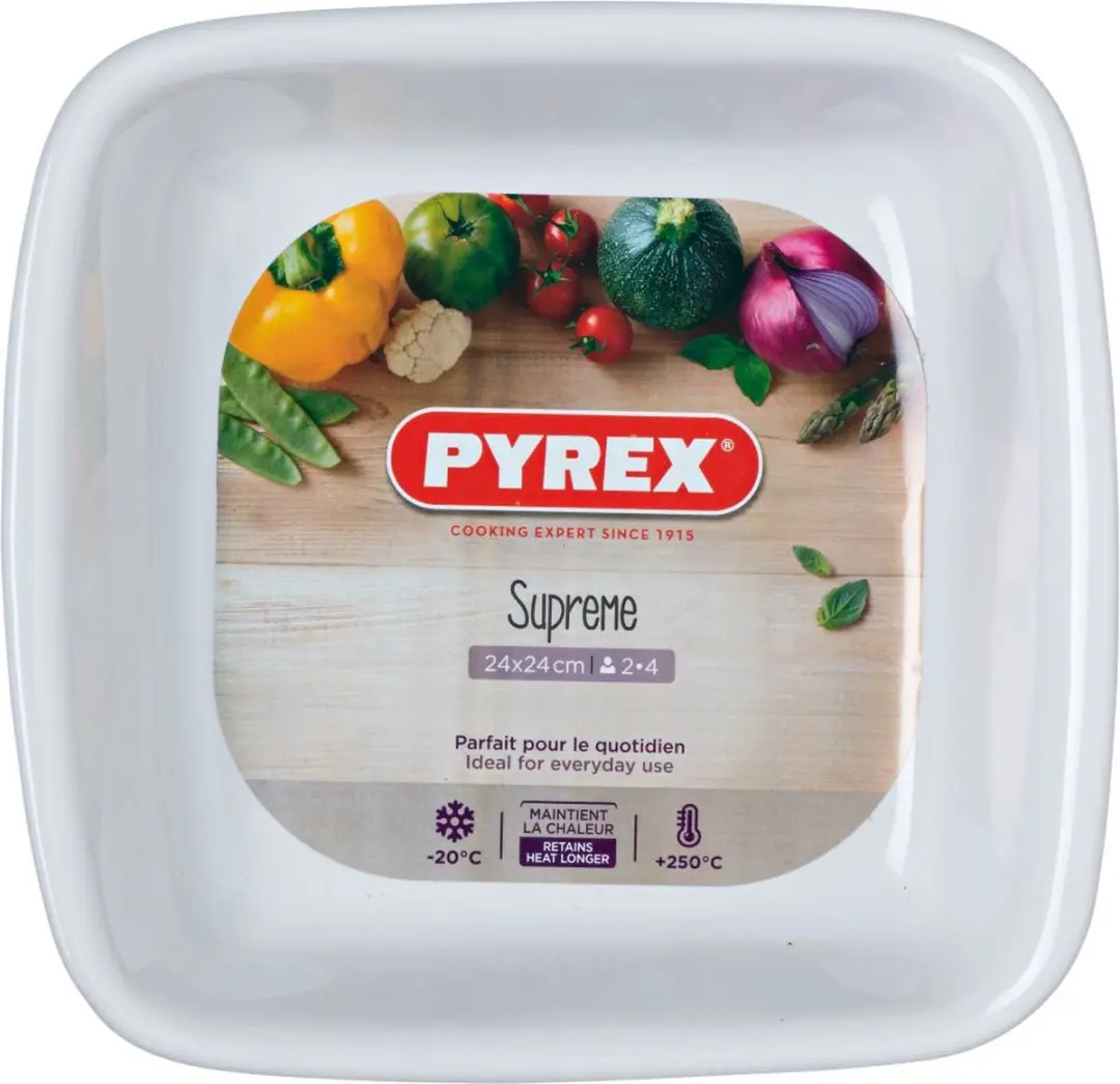 PYREX Supreme Ovenschaal Vierkant 2,6L - Wit