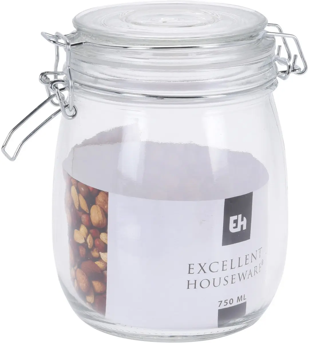 Excellent Houseware Weckpotten Glas 750ml - 20 Stuks