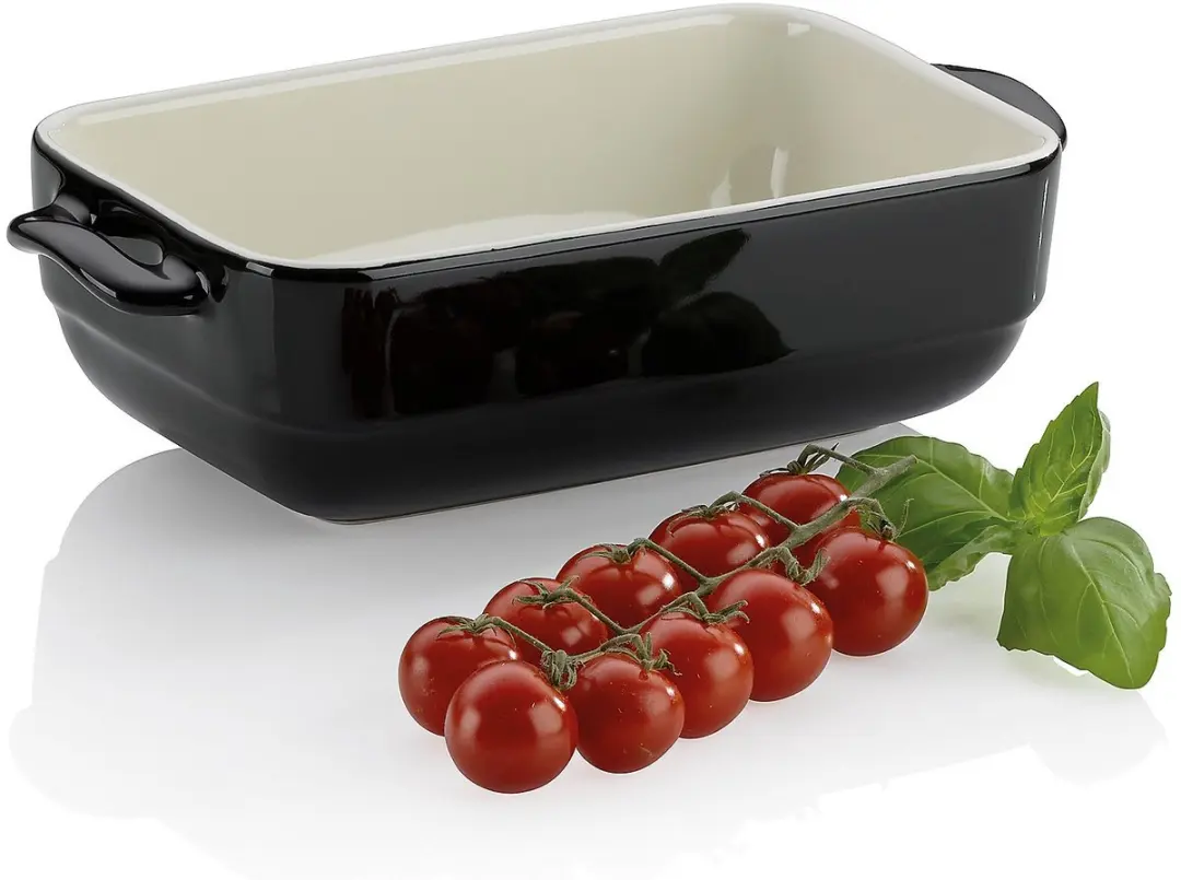 Kela Ovenschaal Keramiek 22,5x12,5cm - 1,69L - Zwart