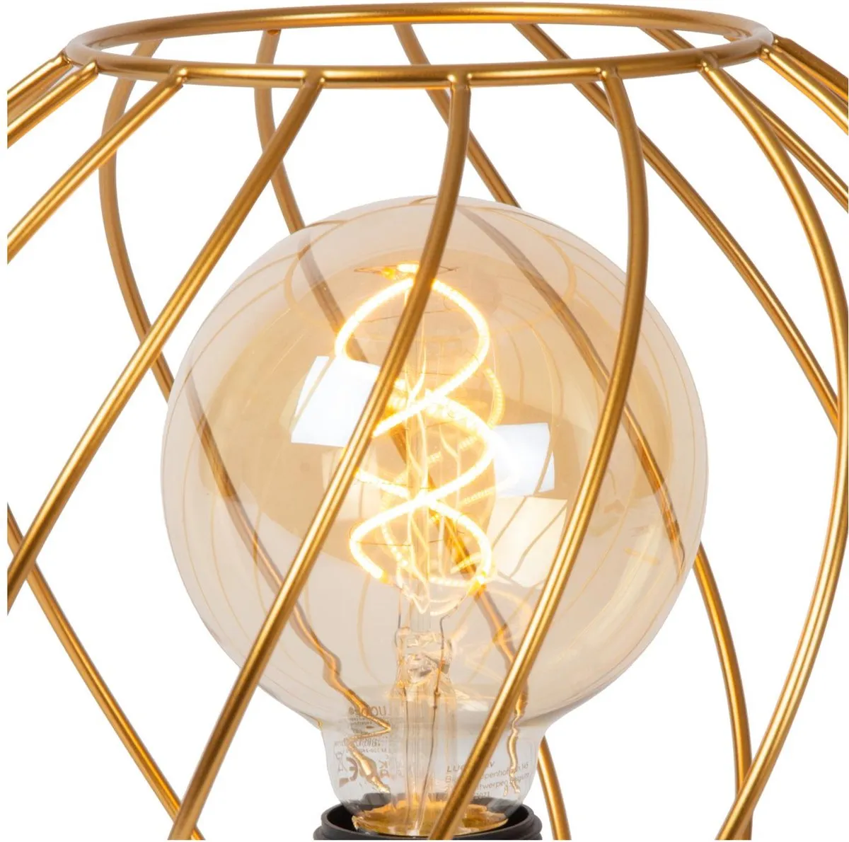 Lucide Danza Tafellamp Ø25cm Mat Goud