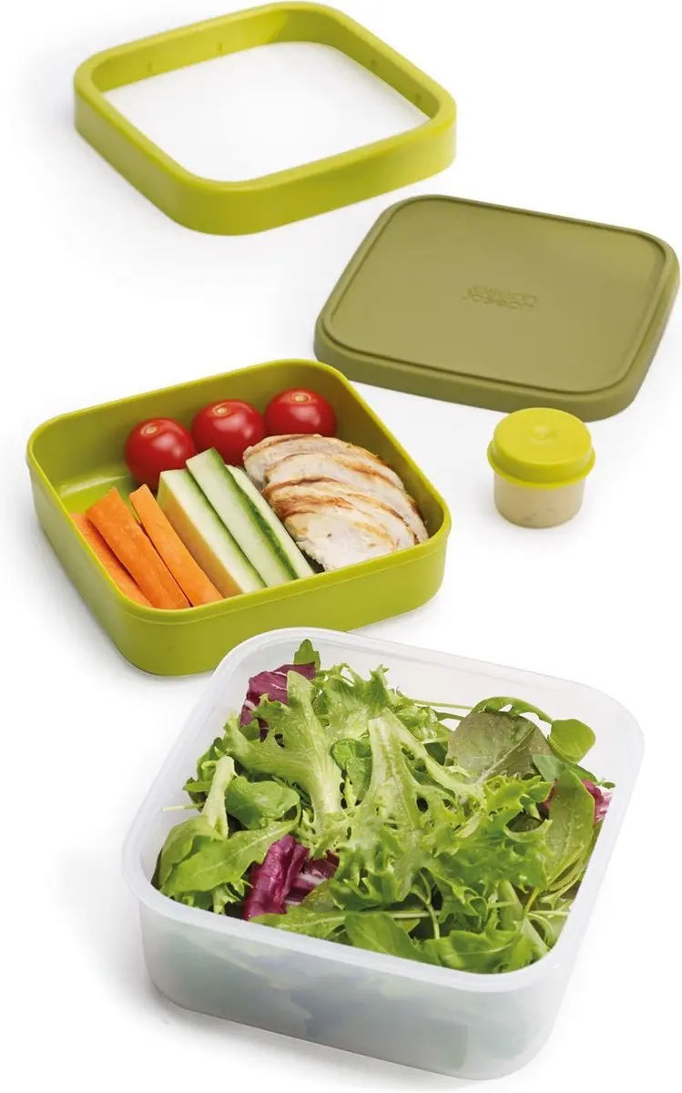 Joseph Joseph GoEat Saladebox 3-in-1 - 0,7L - Groen