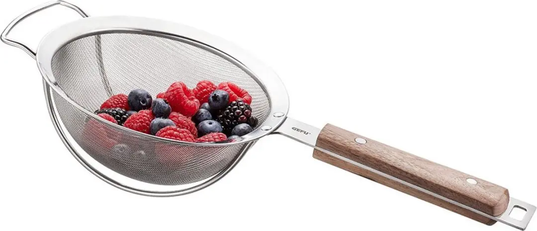 GEFU PASSO Zeef 16cm - RVS - Walnoot