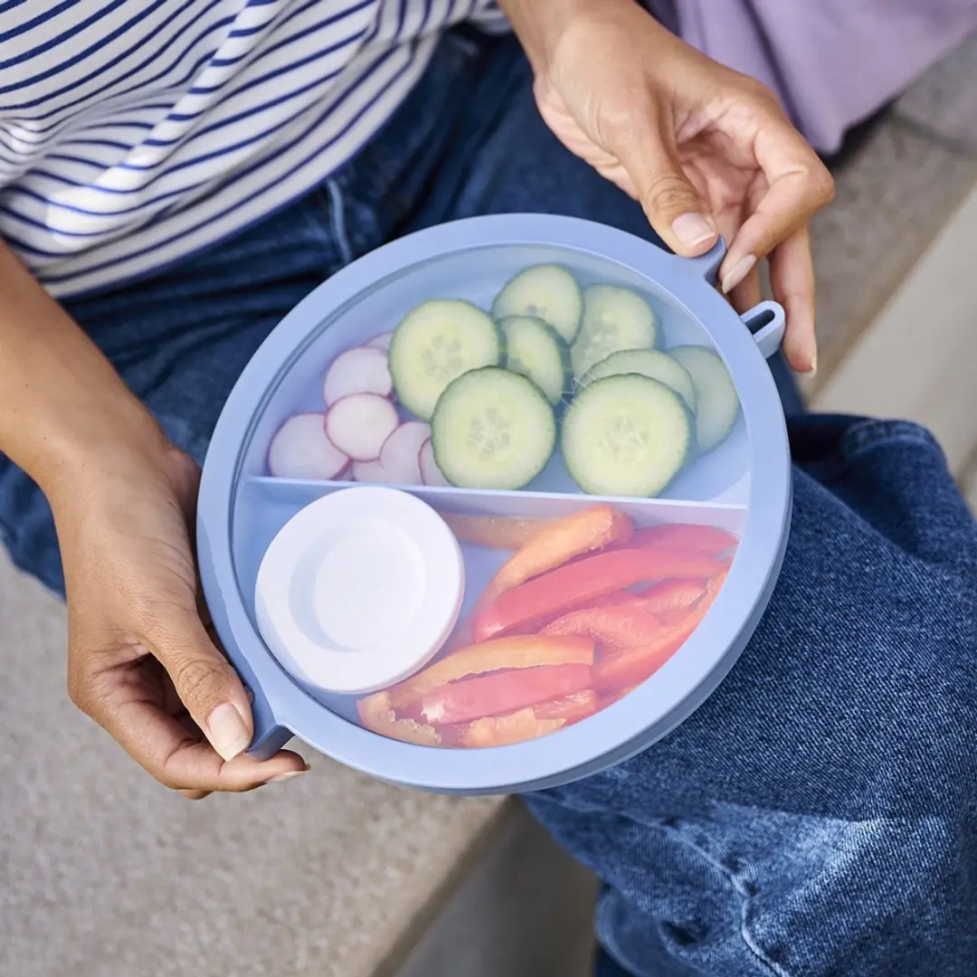 Mepal Vita Basic Bento Lunchbox 1.5L - 4 Vakken - Vivid Blue