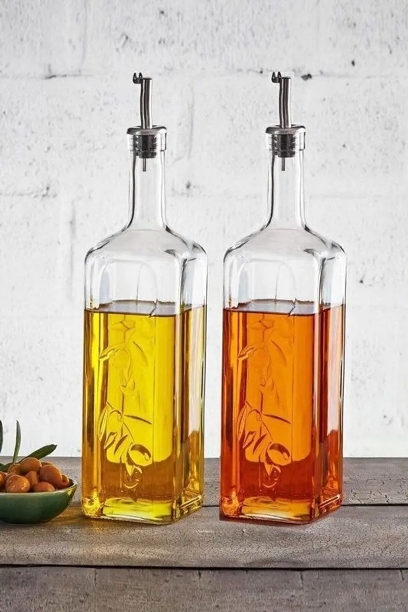 Pasabahce Olieflessen Set 2x345ml - Glashelder