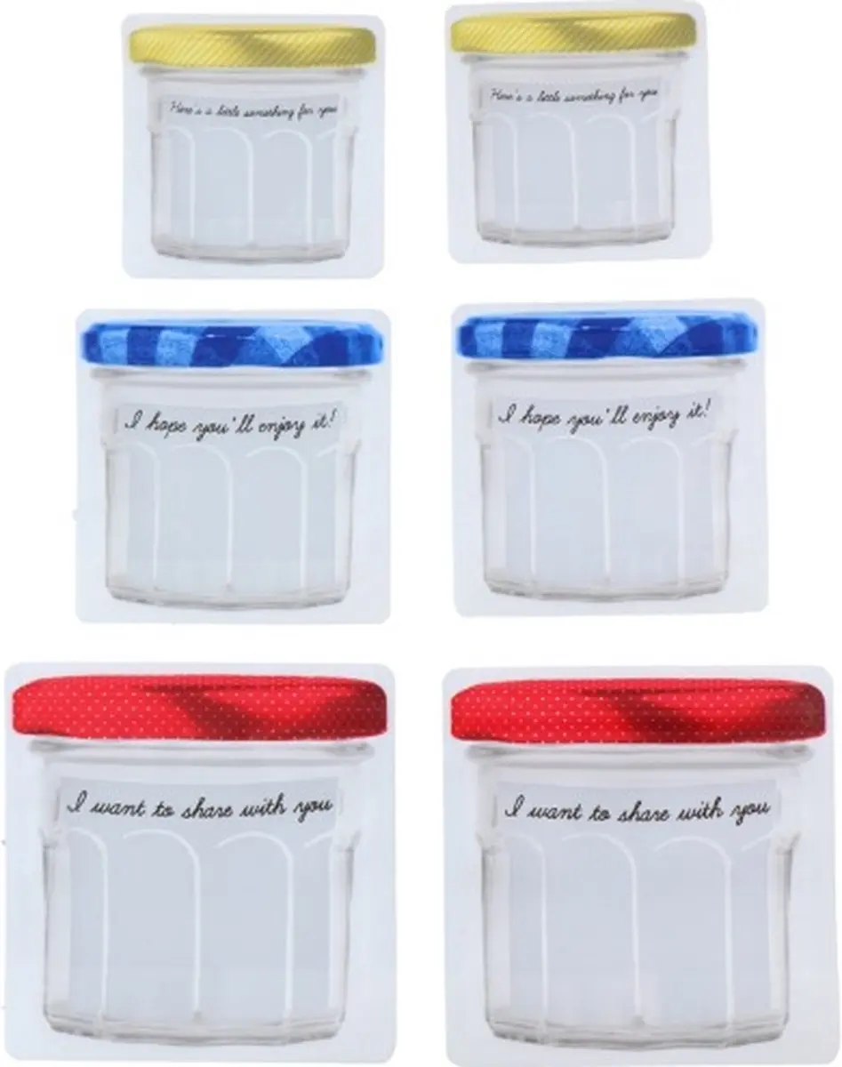 Alpina Herbruikbare Voedselbewaarzakken 6 Stuks - Rood/Blauw/Gelb