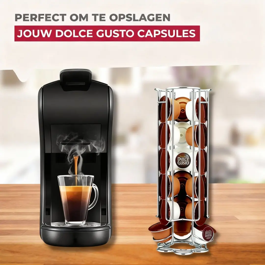 Fackelmann Capsulehouder Dolce Gusto 20990 - 15 Stuks - Grijs