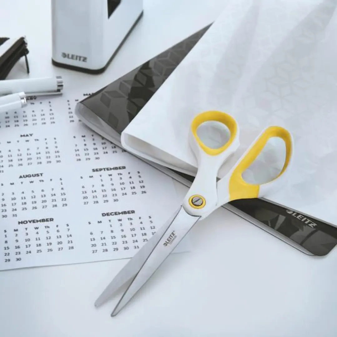 Leitz WOW Titanium Roestvrijstalen Schaar - Geel