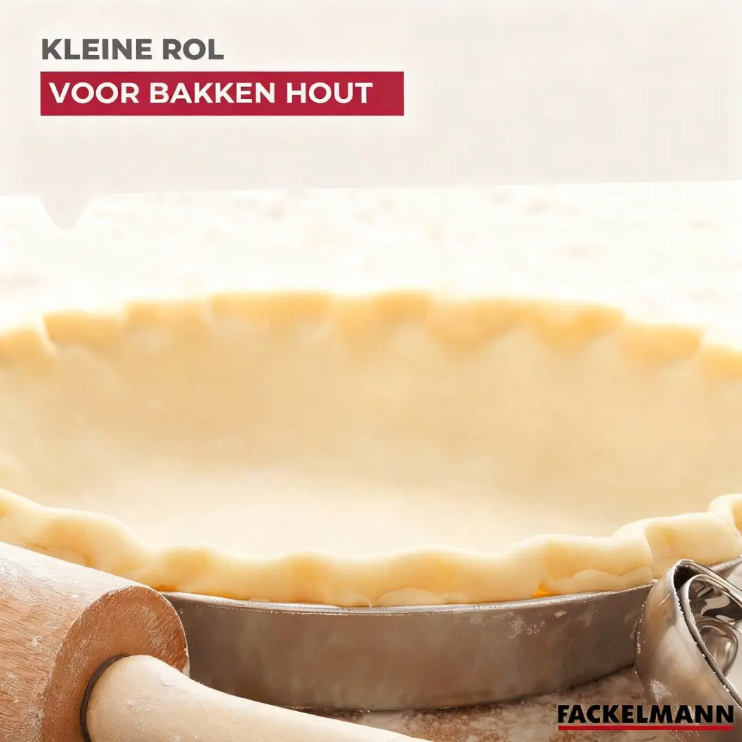 Fackelmann Wood Edition Houten Deegroller 23,5cm - Drankje - afbeelding 6 van 6