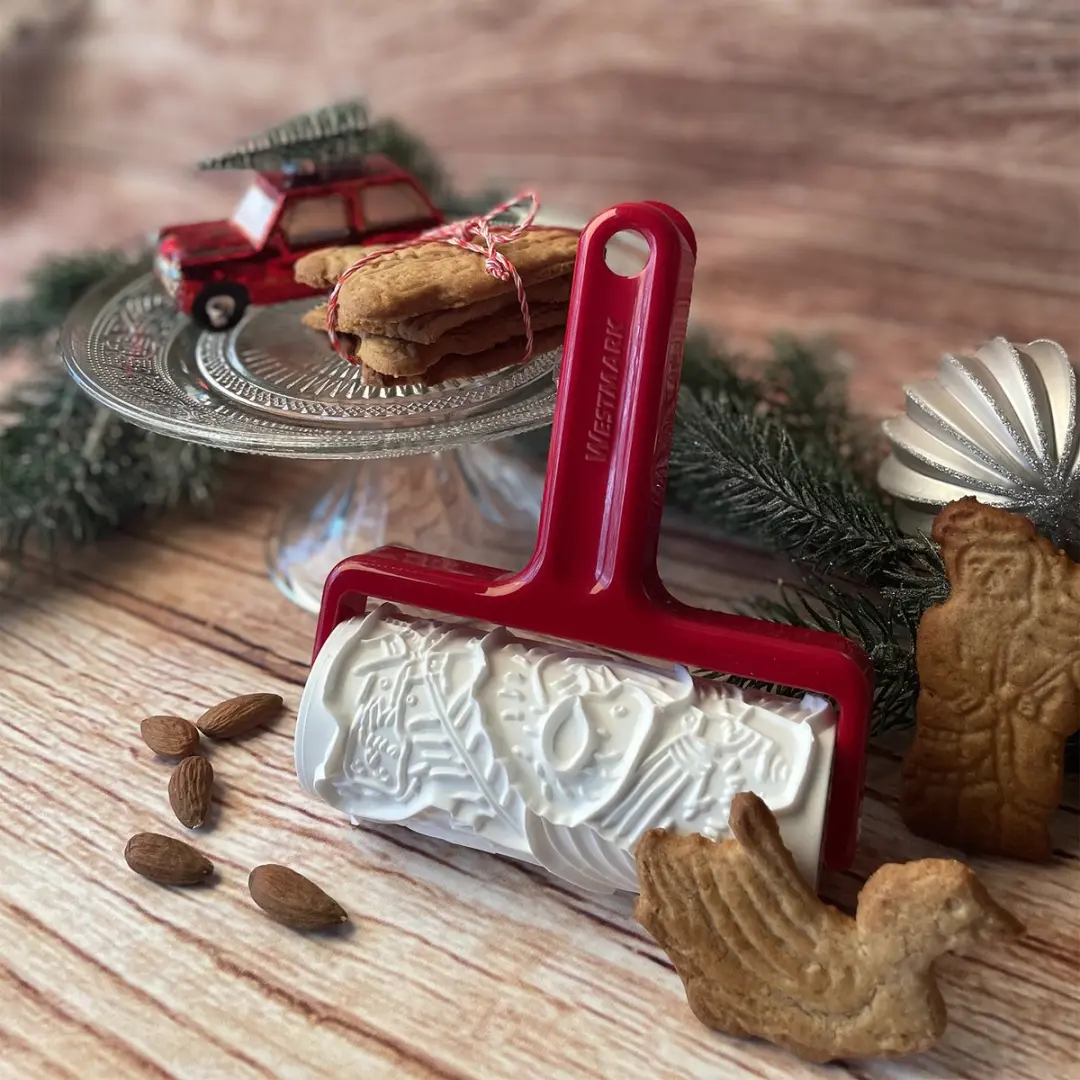 Westmark Speculaasroller Klausi 17,2cm - Rood/Wit
