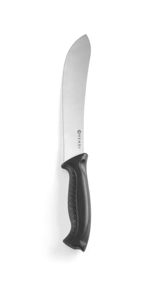 HENDI Slagersmes 330mm - Roestvast Staal - Zwart Heft