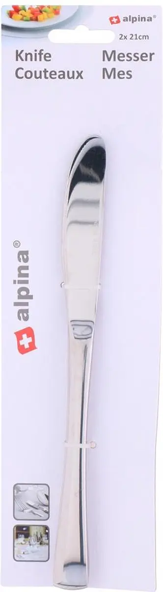 Alpina RVS Messenset 21cm - 2 Stuks