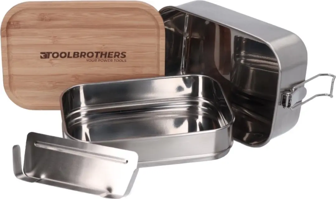 Makita Toolbrothers Lunchset - Isolerende tas + RVS lunchbox 1340ml + RVS drinkfles 500ml - afbeelding 2 van 6