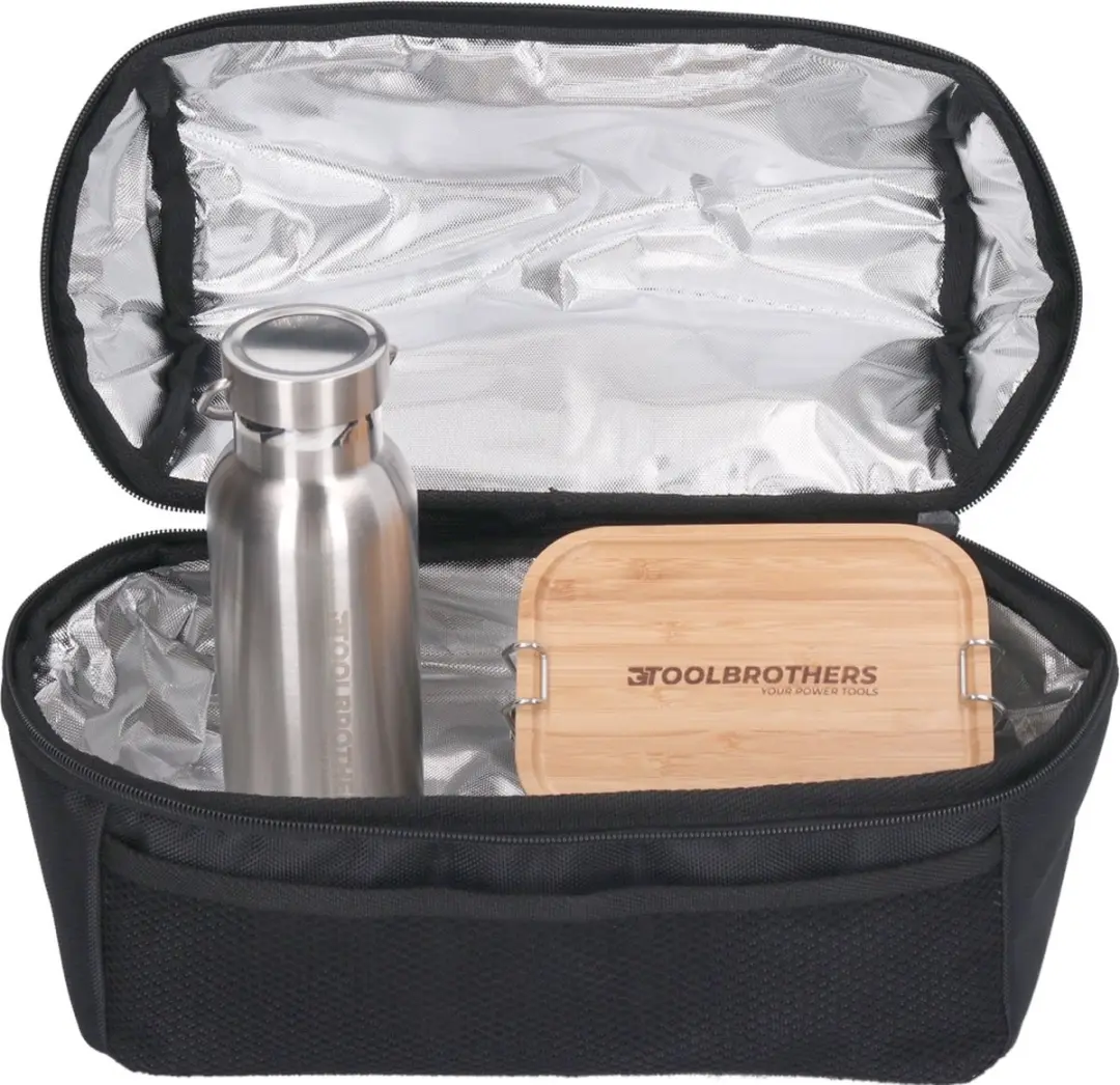 Makita Toolbrothers Lunchset - Isolerende tas + RVS lunchbox 1340ml + RVS drinkfles 500ml - afbeelding 4 van 6