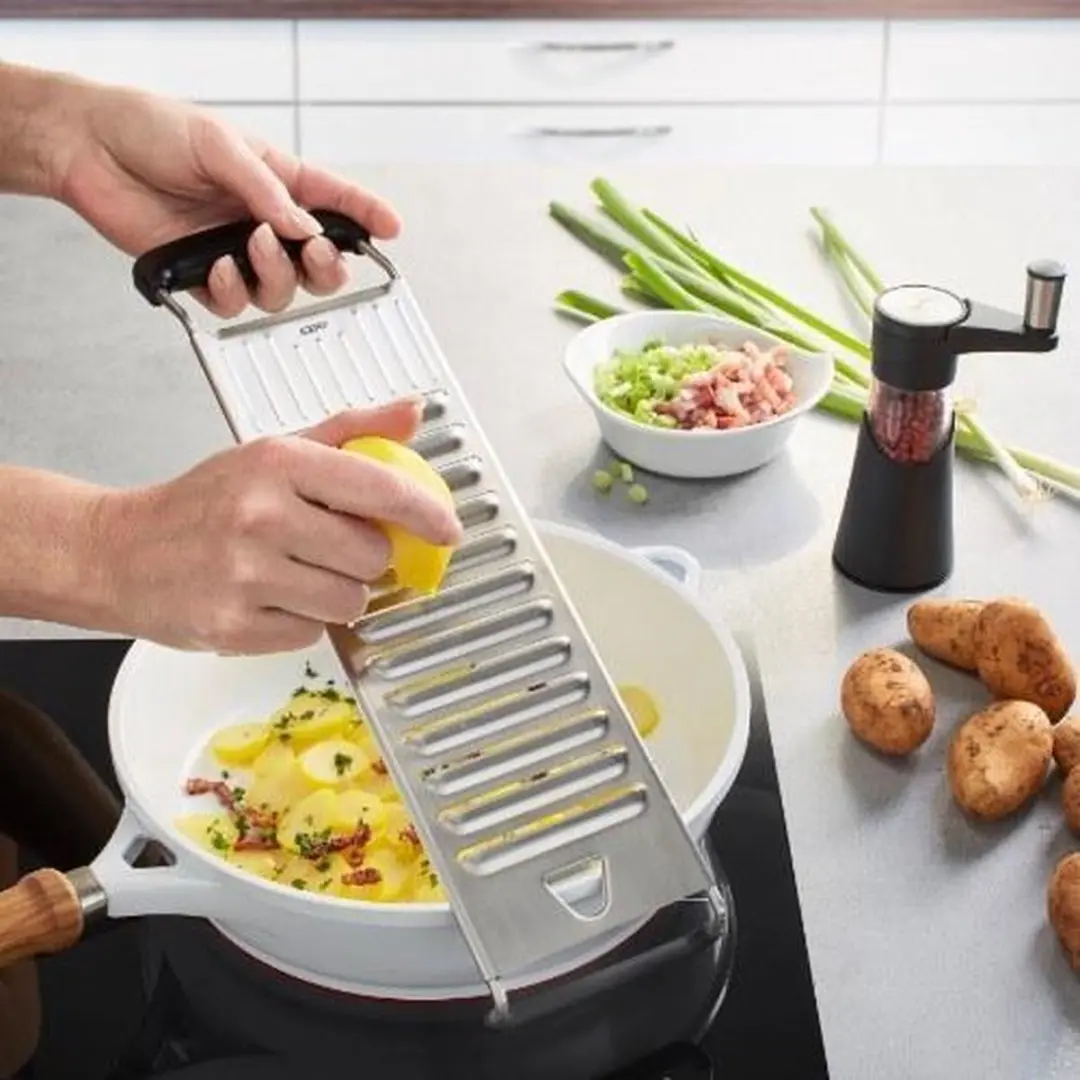 GEFU Pato Aardappelrasp - Zilver/Zwart