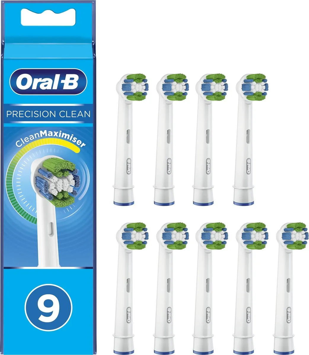 Oral-B Precision Clean Opzetborstels 9 Stuks - Wit