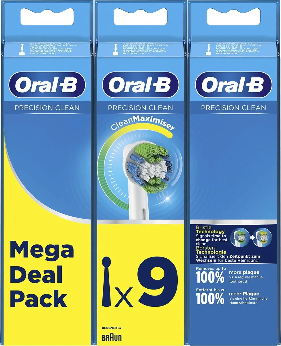 Oral-B Precision Clean Opzetborstels 9 Stuks