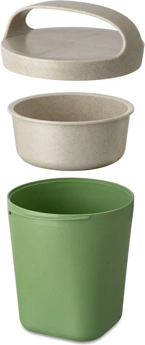 Koziol Buddy Snackbox Groen - 0,5L - 2 vakken