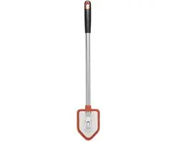 OXO 12126100 Bad- en Tegelschrobber Uitschuifbaar - Zilver/Zwart/Rood