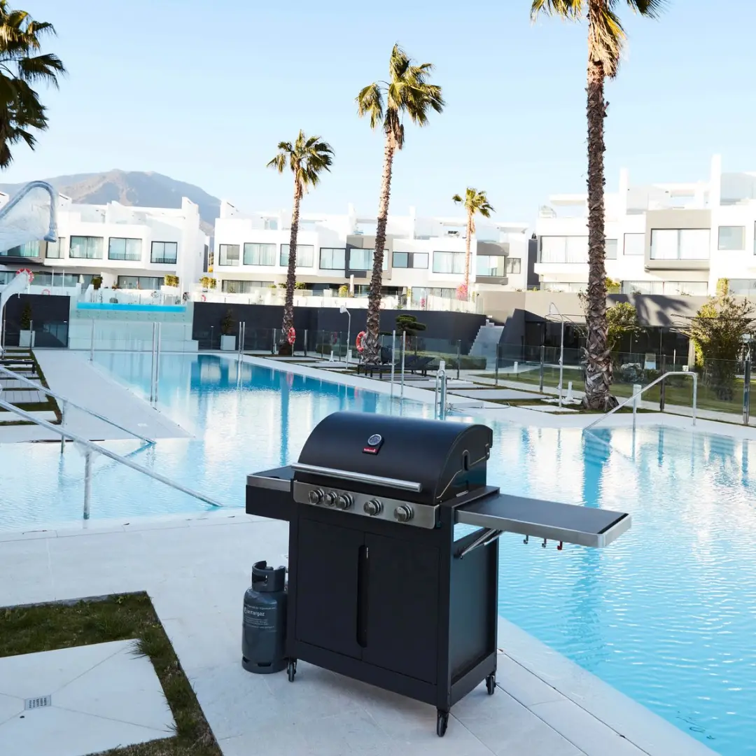 Barbecook Stella 4311 Gas BBQ 5 Branders - Infrarood Zijbrander - Plancha