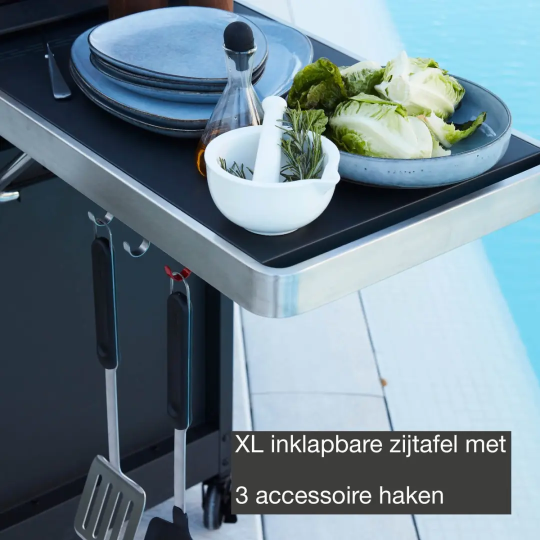 Barbecook Stella 4311 Gas BBQ 5 Branders - Infrarood Zijbrander - Plancha