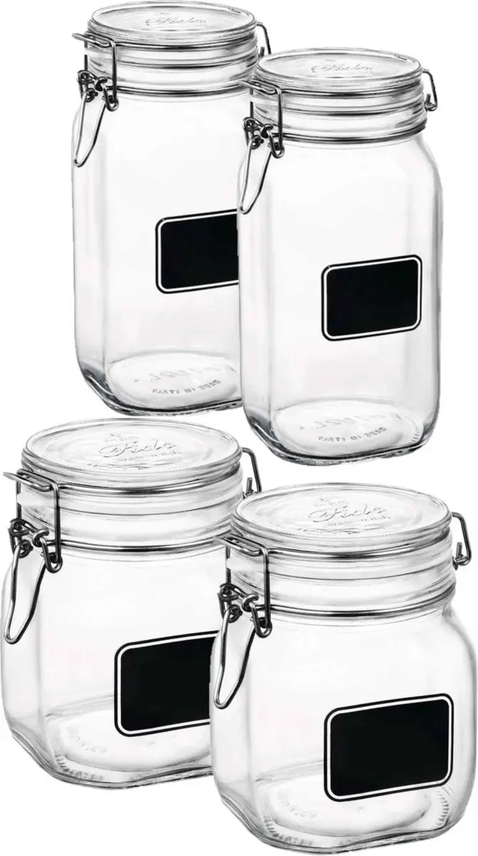 Bormioli Rocco Weckpotten Set 4 Stuks