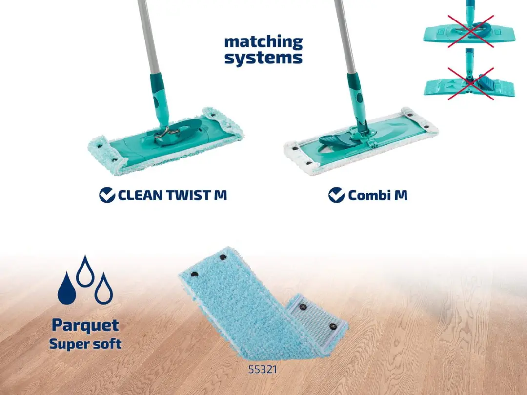 Leifheit Clean Twist M Vloerwisserdoek 55165 - 2 Stuks Super Soft - afbeelding 6 van 6