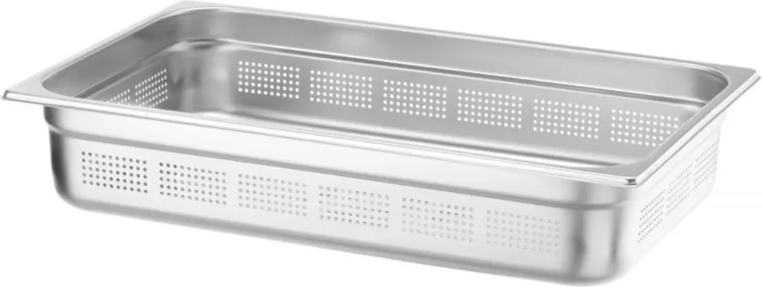 HENDI Gastronormbak 14L - 100mm - Geperforeerd RVS - afbeelding 2 van 6