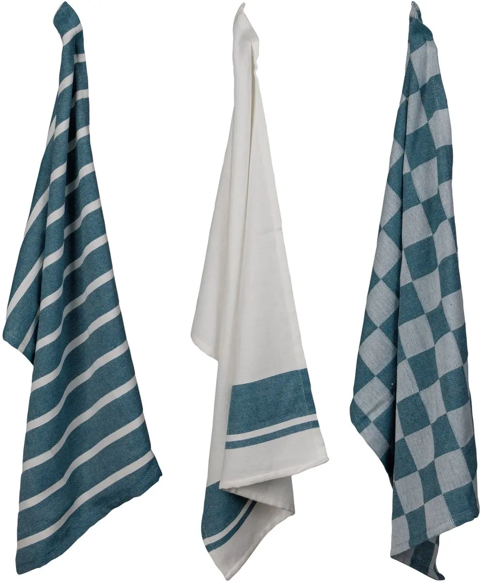 Cosy&Trendy Theedoeken Stoff Green Heron - 3 Stuks 50x70cm