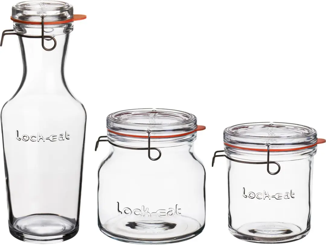 Luigi Bormioli Lock-Eat Weckpotset 3-delig 1.5L