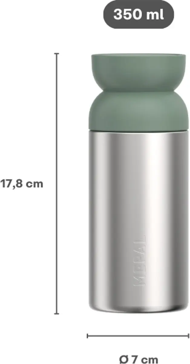 Mepal Isoleer Koffiebeker Ellipse 350ml - Nordic sage