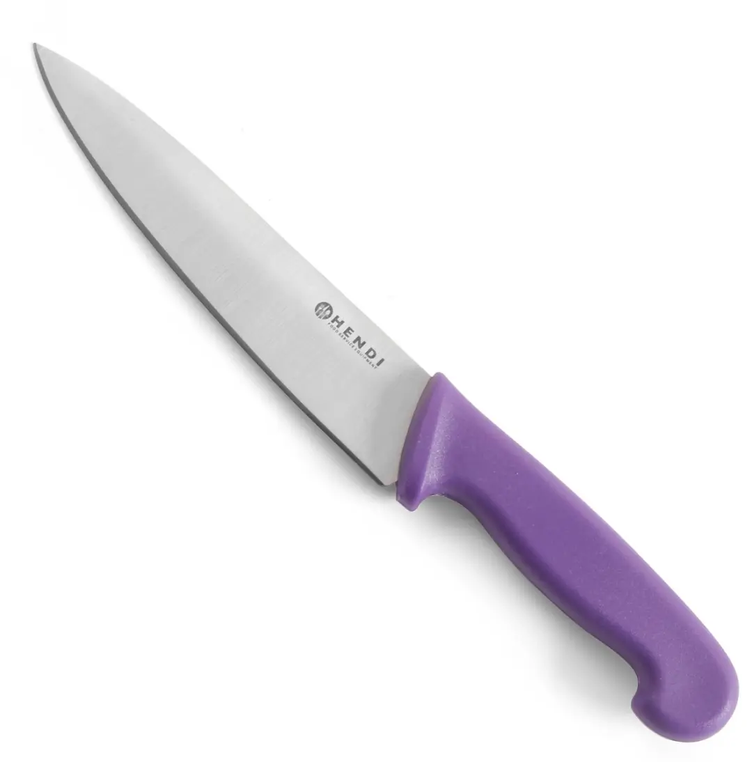 Hendi Koksmessen 3-delig 18/24cm + Slijpstaal 23cm - Zwart - afbeelding 2 van 6