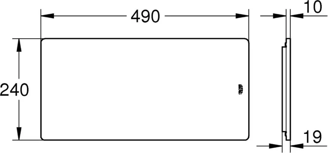 Grohe Bamboe Snijplank 49x24cm
