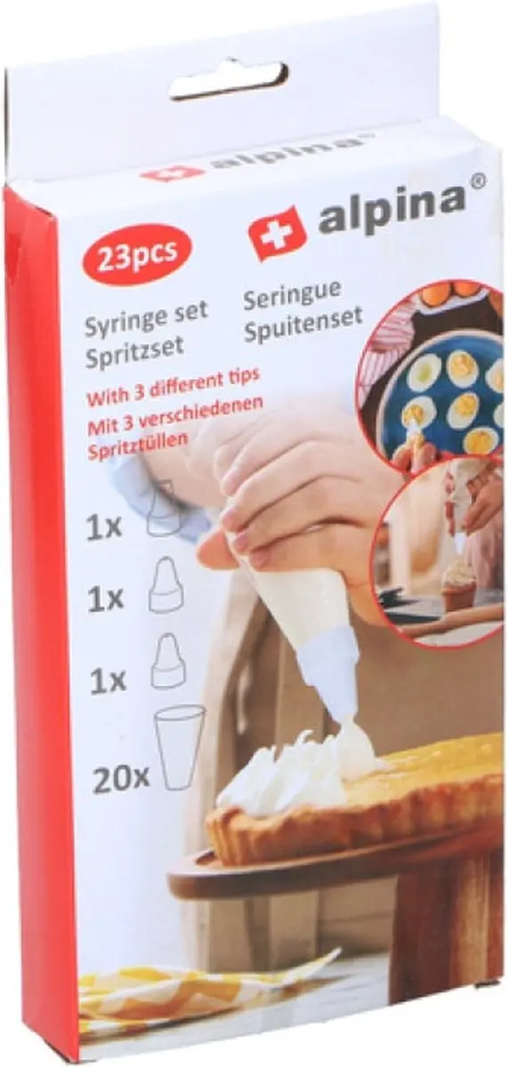 Alpina Slagroomspuit 23-delig