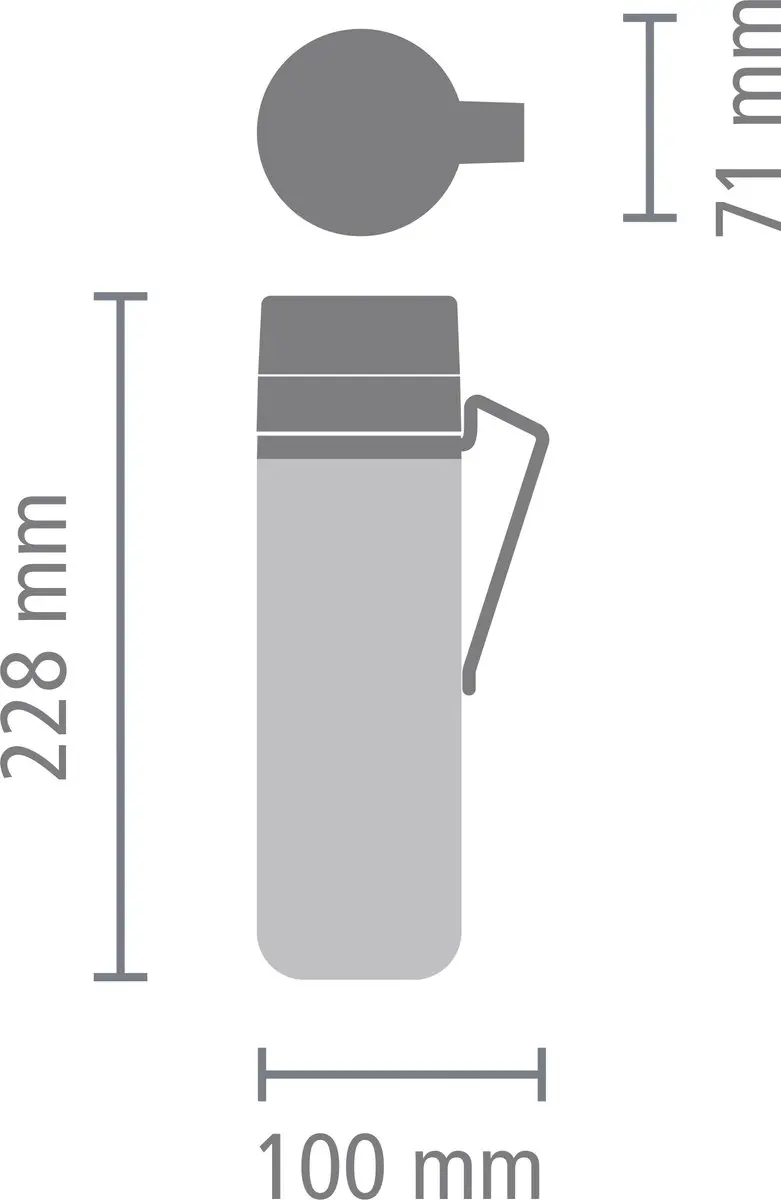 Brabantia Make & Take Thermosfles 500ml - Soft Beige - afbeelding 6 van 6