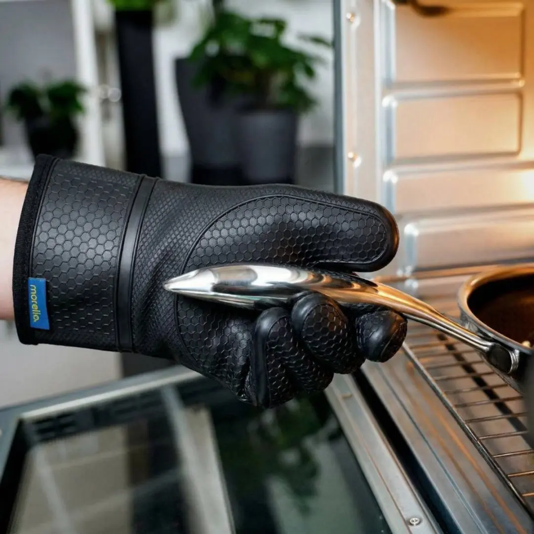 Morelia Hittebestendige Ovenwanten 260°C - 2 Stuks - Zwart