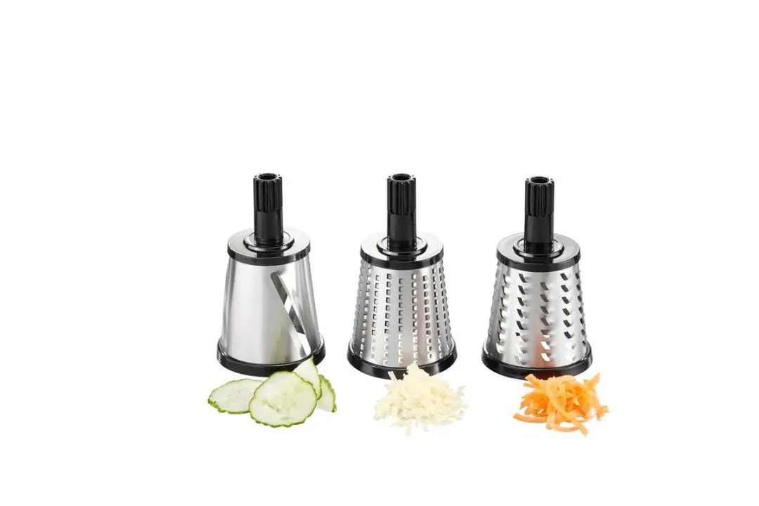 GEFU TRANSFORMA Trommelrasp - 3 LASER CUT Trommels - Zilver