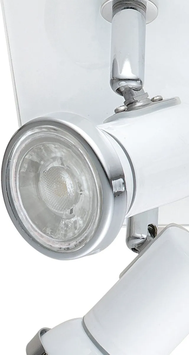 Eglo Batholino Tamara 1 Spot - 4 Lichtpunten - Wit/Chroom