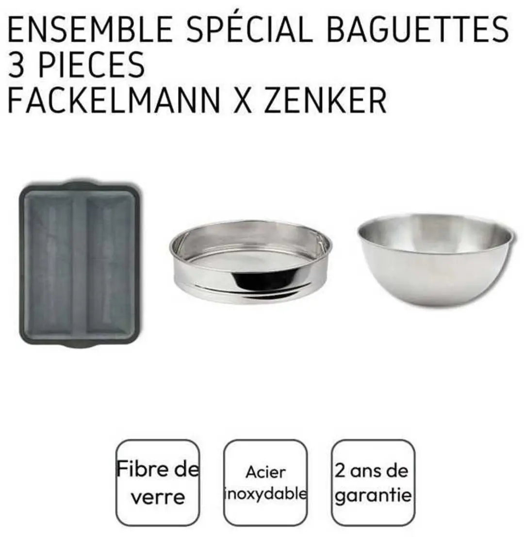 Zenker x Fackelmann Baguettegereedschap Set - 3 Stuks