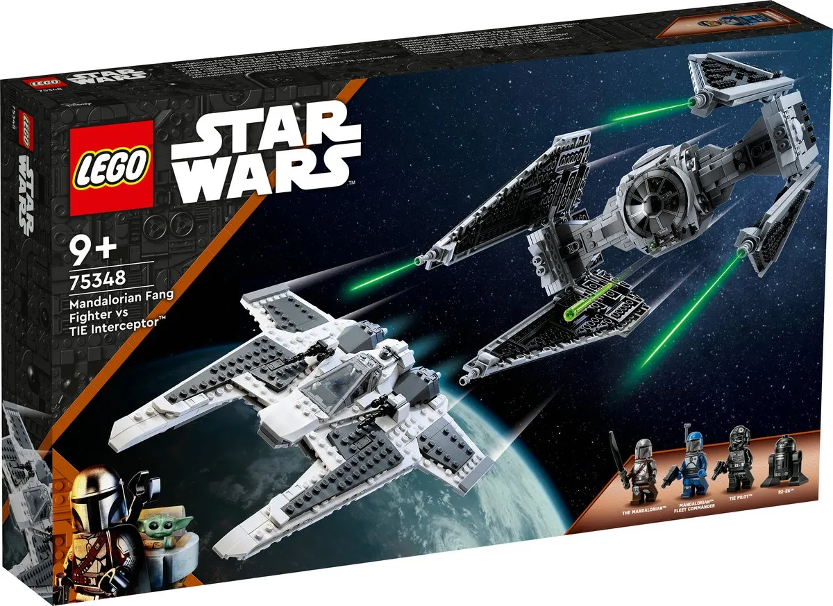 LEGO Star Wars Mandalorian Fang Fighter vs. TIE Interceptor 75348 - 957 Stukken